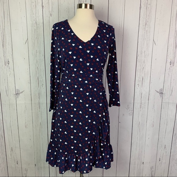 Talbots | hearts ruffle Valentine dress - Picture 3 of 12